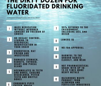 The Dirty Dozen of Fluoridated Drinking Water